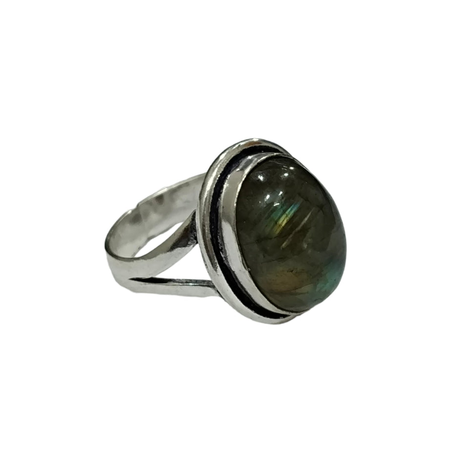 Natural Labradorite Ring, Labradorite Gemstone Ring, Labradorite Adjustable Ring, Labradorite Stone Ring, Labradorite Crystal Ring