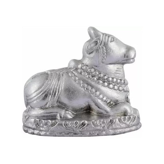 Pure Parad Nandi / Mercury Shiv Nandi / Nandi Idol AAA Quality - 50-55 gram