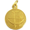 Dhanu Rashi Sagittarius Zodiac Sign with Guru Greh  Yantra Golden Pendant Energized  - For Greh Shanti