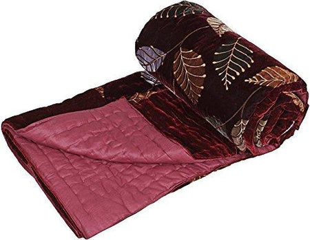 Jaipuri Velvet Razai ( Quilt) Cotton Stuffed - Single Bed size - halfrate.in