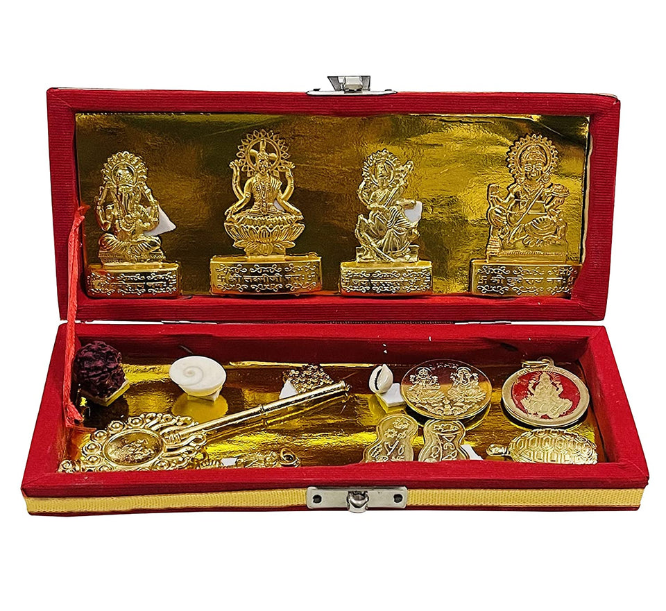 Shree Dhan Lakshmi Kuber Bhandari Sampoorna Kripa Maha Yantra ( 12 Items) for wealth and prosperity