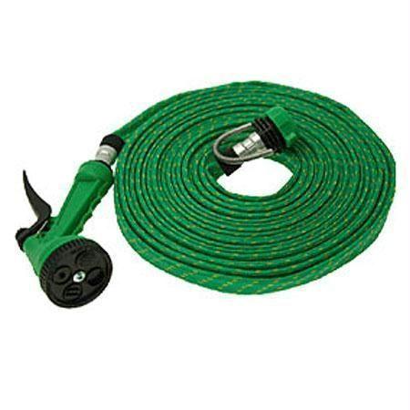 10 Meter Flat Hose Water Gun Spray Garden Pet Car Washing Jet Spray Gun wash - halfrate.in