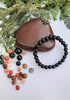 Natural Black Agate Bracelet 6 mm Crystal Stone Bracelet Round Shape for Reiki Healing and Crystal Healing Stones