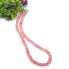 Cherry Quartz Crystal Round Beads Necklace 15 Inches 8mm Beads Semi precious Mala