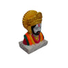 Shree Khatu Shyam ji Idol Handcrafted Handmade Marble Dust Polyresin for Home, Temple, Car Dashboard - 9cm