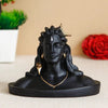 Adiyogi Shiva Statue with Rudraksha Mala, Black, 1 Piece Idols 7 X 4 X 7 cm Decorative Showpiece for Car Dashboard Idol, Home Decoration & Gifting