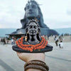 Adiyogi Shiva Statue with Rudraksha Mala, Black, 1 Piece Idols 10 X 5 X 10 cm Decorative Showpiece for Car Dashboard Idol, Home Decoration & Gifting