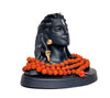 Adiyogi Shiva Statue with Rudraksha Mala, Black, 1 Piece Idols 10 X 5 X 10 cm Decorative Showpiece for Car Dashboard Idol, Home Decoration & Gifting