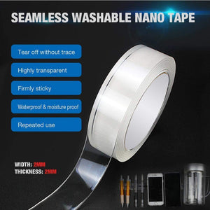 Saleshop365® Nano Reusable and Washable Adhesive Silicone Tape, Anti-Slip Double Sided - halfrate.in