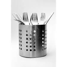 Stainless Steel Spoon Cutlery Stand - Satin finish - halfrate.in