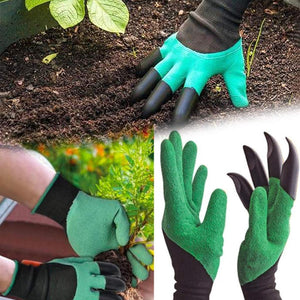Gardening Gloves, Garden Gloves with Right Hand Fingertips ABS Claws for Pruning, Digging & Planting, One Pair - halfrate.in