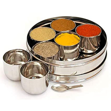 Stainless Steel Masala Dabba / Spice Box - halfrate.in