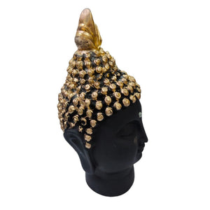 Buddha Face Statue Black - 14 cm  - Ideal for Home, Office, Car, Gifting