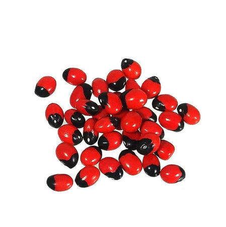 Natural 100% & Rare Mantra Siddha Laa Chirmi Red Gunja Seeds for Lakshmi Upasna Sadhna Gurivinta Seeds - 11 pcs