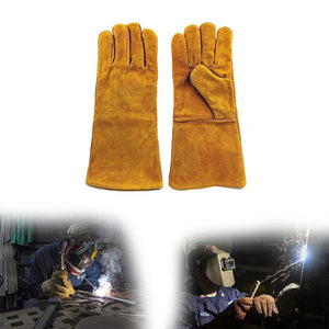 Protective Durable Heat Resistant Welding Work Gloves - halfrate.in