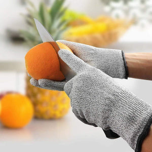 Knife Cut Resistant Nylon, Hand Safety Gloves for Kitchen, Industry, Sharp Items, Gardening, Level 5 Standard Cutting Protection Glove, Multipurpose, (Set of 1 Pair) - halfrate.in