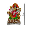 Mata Durga on Lion Idol Handcrafted Handmade Marble Dust Polyresin for Home, Temple, Car Dashboard  -12 cm MS-1