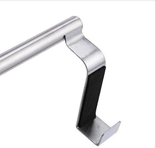 Stainless Steel Over Cabinet Door Kitchen Towel Bar - Used as Hanger Over Storage Drawer - 9 inch approx. - halfrate.in