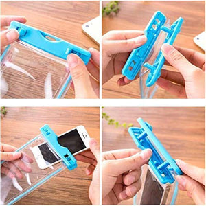 Transparent Plastic Underwater Waterproof Dust Proof Touch Sensitive Pouch Phone Case for Rain and Water Protection  All Smartphone upto 6.5 Inch