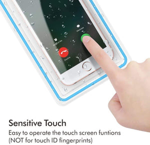 Transparent Plastic Underwater Waterproof Dust Proof Touch Sensitive Pouch Phone Case for Rain and Water Protection  All Smartphone upto 6.5 Inch