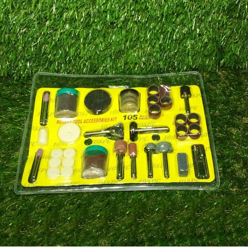 105pcs Rotary Drill Machine Accessories Set for Sanding, Engraving, Polishing, Cleaning, Buffing, Cutting and more