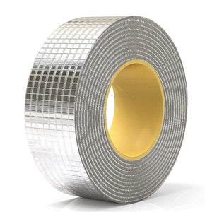 Aluminium Foil Butyl Tape Leakage Repair Waterproof Tape For Pipe Leakage Roof Water Tape Leakage Solution Waterproof Adhesive Tape Sealing Butyl Rubber Tape Surface Crack, Pipe Rupture (5 cm x 5 m, silver)