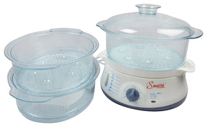 ELECTRIC FOOD STEAMER MULTI STEAM COOKER - MOMOS, VEGETABLES, CHICKEN, FISH  ETC - halfrate.in