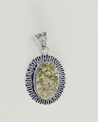 Natural Golden Pyrite Raw Oval Pendant for Men and Women Attract Wealth and Prosperity