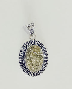 Natural Golden Pyrite Raw Oval Pendant for Men and Women Attract Wealth and Prosperity