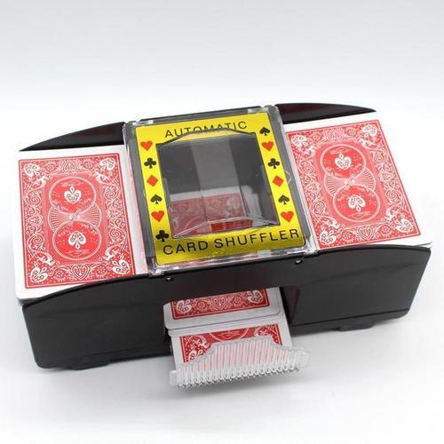 Card Shuffler 1-2 Deck Of Playing Card Poker Automatic Plastic Card Shuffler Shuffles Card Machine - halfrate.in