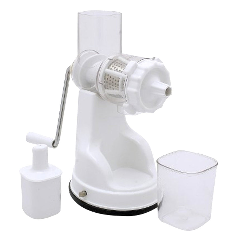 White Heavy Fruit And Vegetable Juicer, Mixer & Blenders With Steel Handle - halfrate.in