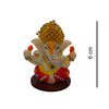 Ganesha Mukut Jewellery Idol Handcrafted Handmade Marble Dust Polyresin - 6 cm perfect for Home, Office, Cars, Gifting RG-280