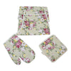 Kitchen Apron 3 pcs Apron, Glove & Pot Holder - halfrate.in