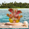 Big Ear Ganesha Idol Handcrafted Handmade Polyresin - 6 cm perfect for Home, Office, Cars, Gifting KGC-2