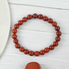 Natural Red Jasper Crystal Bracelet Round 6mm Beads Stone Bracelet for Reiki Healing and Crystal Healing, Energized