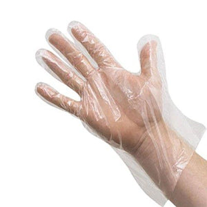 Disposable PVC Transparent Hand Gloves 100 pcs - halfrate.in