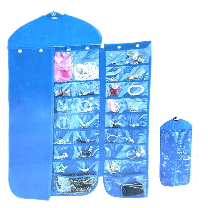 Jewelery organizer Double Pocket  Multi Function Jewellery Hang The Bag Organiser - halfrate.in