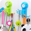 Kitchen Bathroom Wall Mounted Powerful Suction Cup Hook Hanger Plastic - halfrate.in