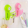 Kitchen Bathroom Wall Mounted Powerful Suction Cup Hook Hanger Plastic - halfrate.in