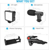 Vlogging Kit Video Maker Kit  with Microphone for Smartphones  Video Recording with Light + Microphone + Tripod + Phone Holder