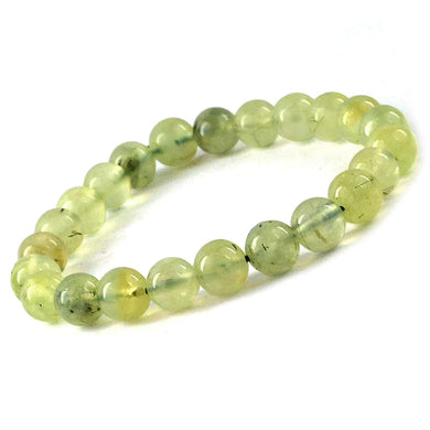 Prehnite Natural Gemstone Bracelet 6mm Beads for Vastu Feng Shui Chakra Aura Personal Reiki Healing