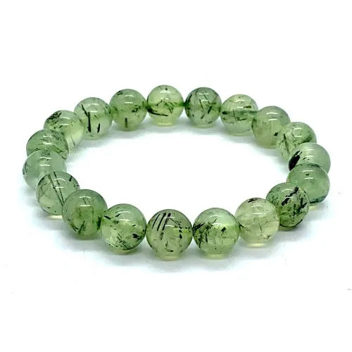 Prehnite Natural Gemstone Bracelet 6mm Beads for Vastu Feng Shui Chakra Aura Personal Reiki Healing