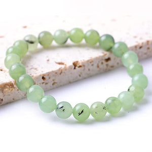 Prehnite Natural Gemstone Bracelet 6mm Beads for Vastu Feng Shui Chakra Aura Personal Reiki Healing