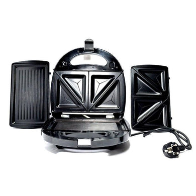 Deluxe Electric Grill cum sandwich Maker - Separate plates for Grilling and sandwiches - halfrate.in