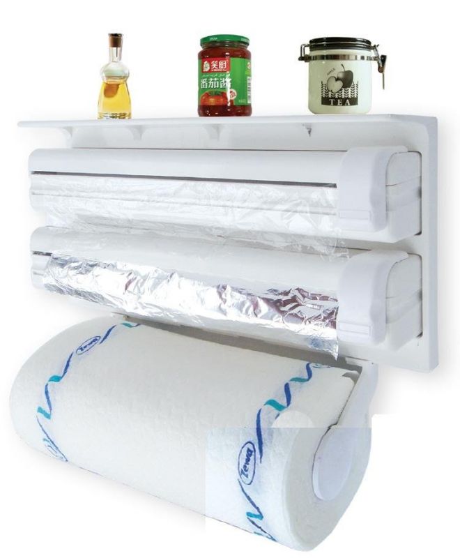 Tri Wrap 3-in-1 Paper Tissue Roll + Aluminium Foil + Plastic Wrap/Cling Film - halfrate.in