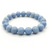 Angelite Natural Gemstone Bracelet Semi precious Feng Shui Crystal Chakra Aura Personal Reiki Healing Crystal 6mm