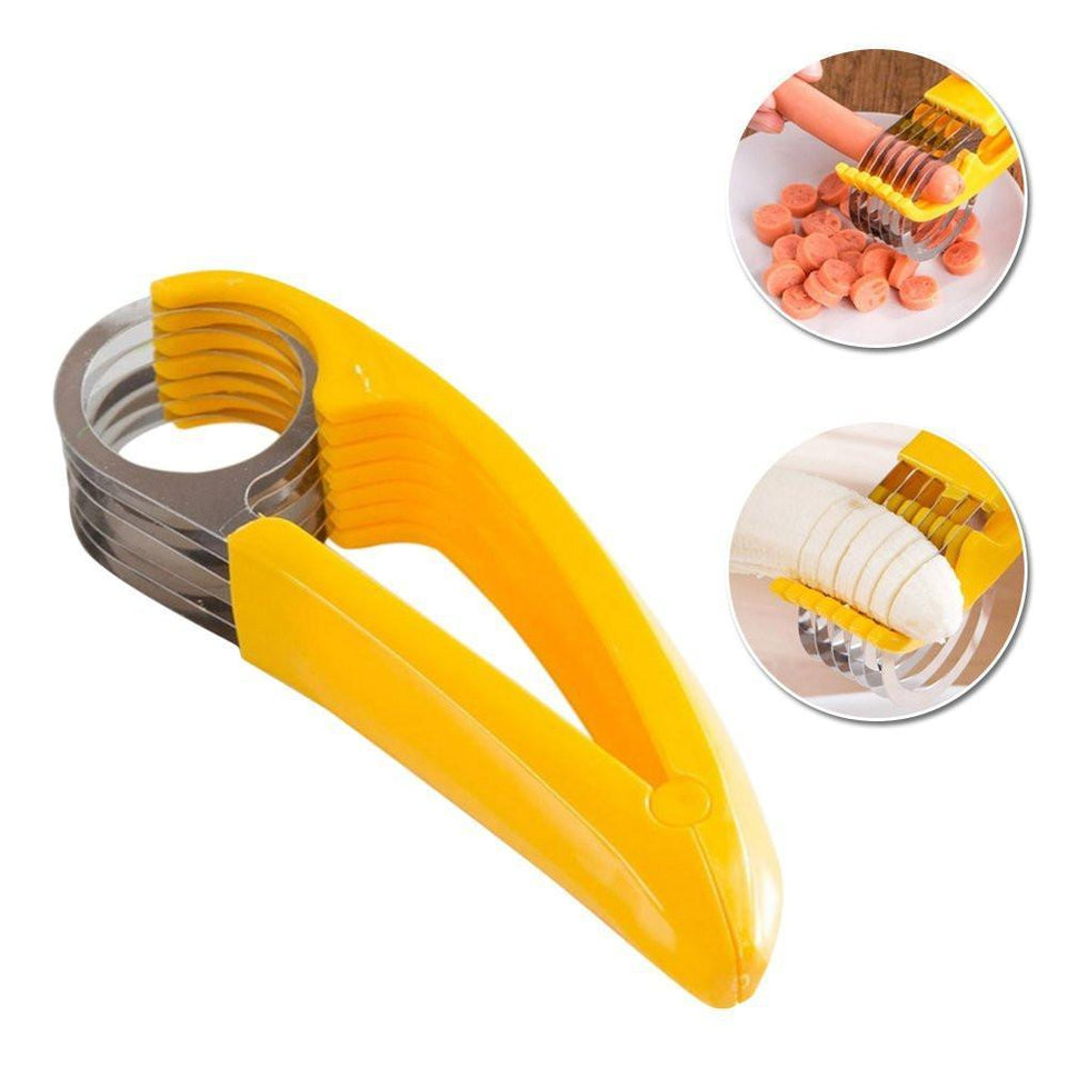 Banana Slicer Cutter for Kitchen, Household Tools Novelty Creative Kitchen Tools - halfrate.in