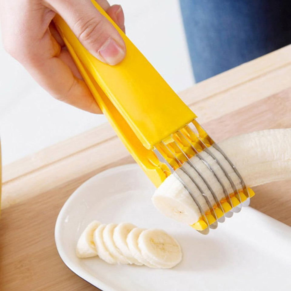 Banana Slicer Cutter for Kitchen, Household Tools Novelty Creative Kitchen Tools - halfrate.in