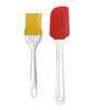 Silicone Spatula And Pastry Brush Set - For Cake Mixer, Decorating, Cooking, Baking, Glazing - halfrate.in