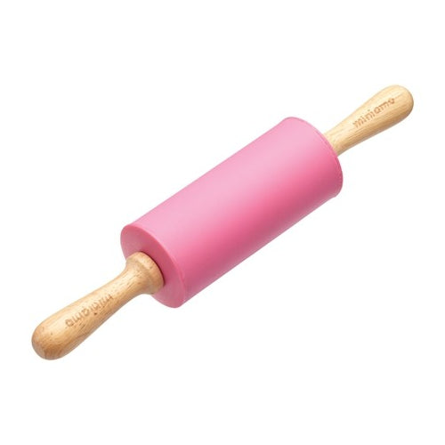 Silicone Rubber Rolling Pin Wooden Handle Non-stick Dough Roller Pizza Pasta Baking Kitchen Cooking Tool - halfrate.in